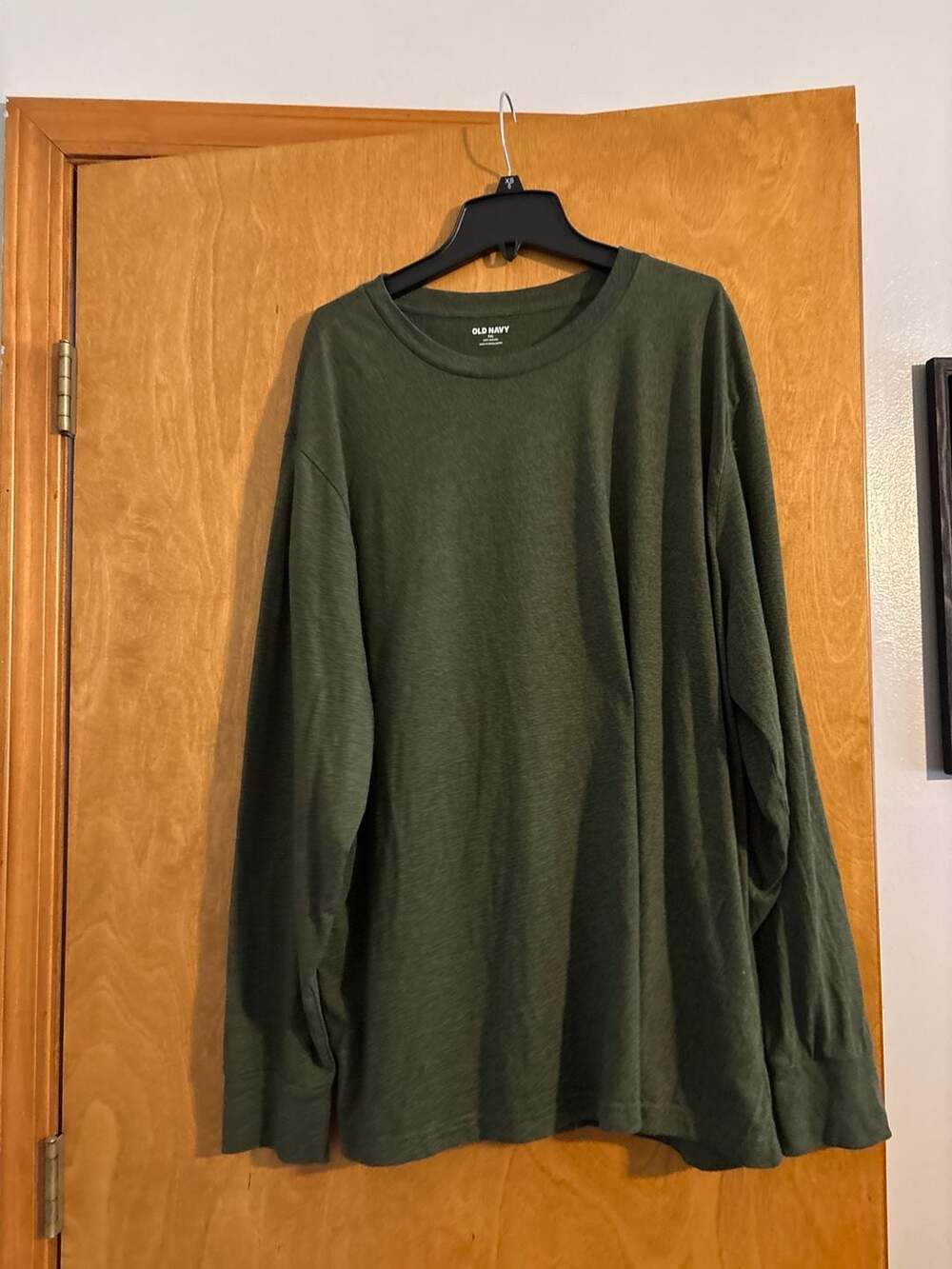 Old Navy Soft-Washed Long-Sleeve T-Shirt Olive Green Size XXL